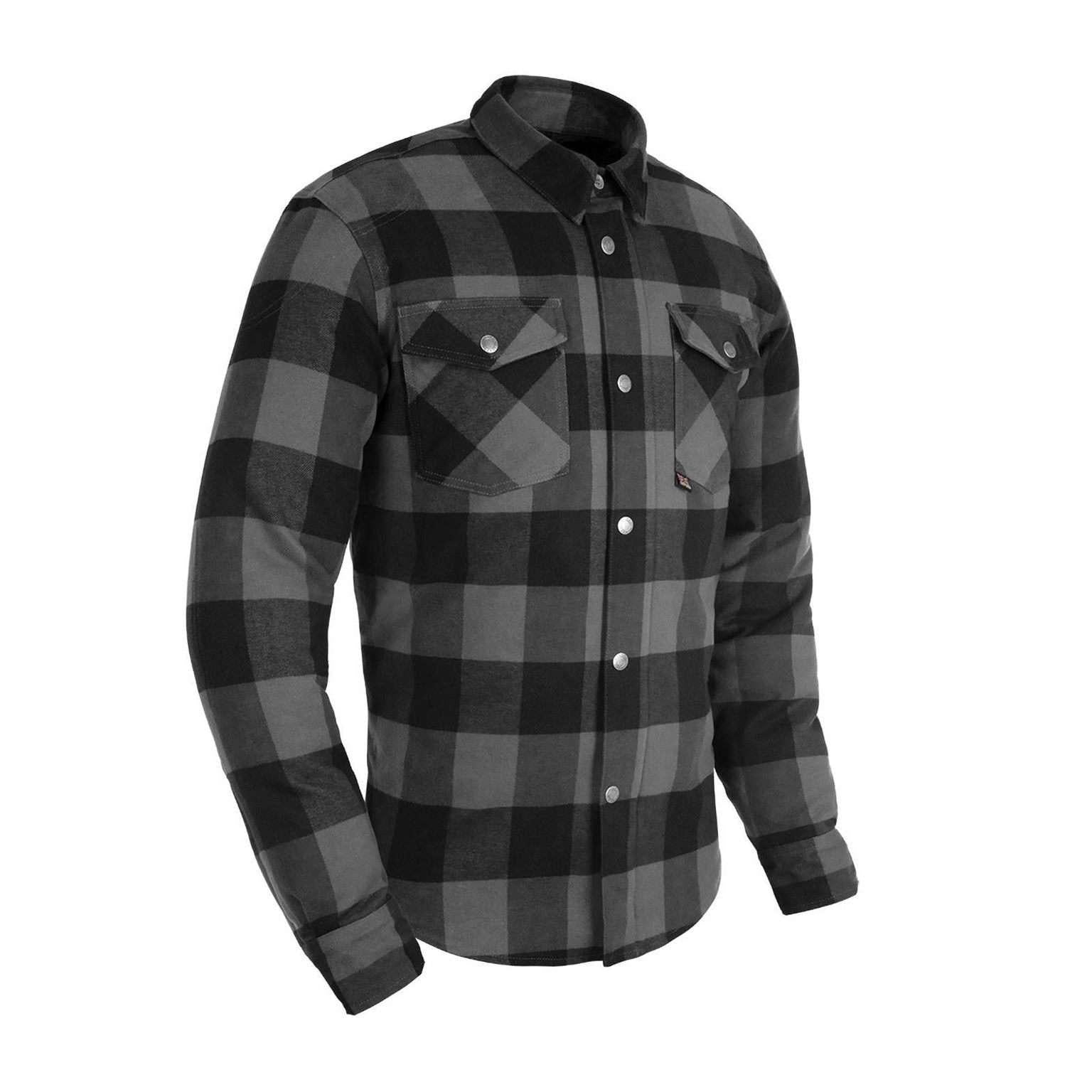 Oxford Kickback 2.0 Shirt - Grey/Black-Rolling Thunder Harley-Davidson