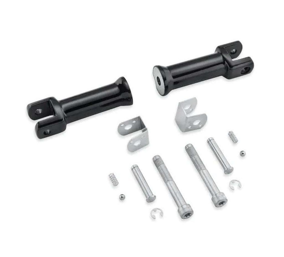Passenger Footpeg Support Kit - Gloss Black-50500769-Rolling Thunder Harley-Davidson