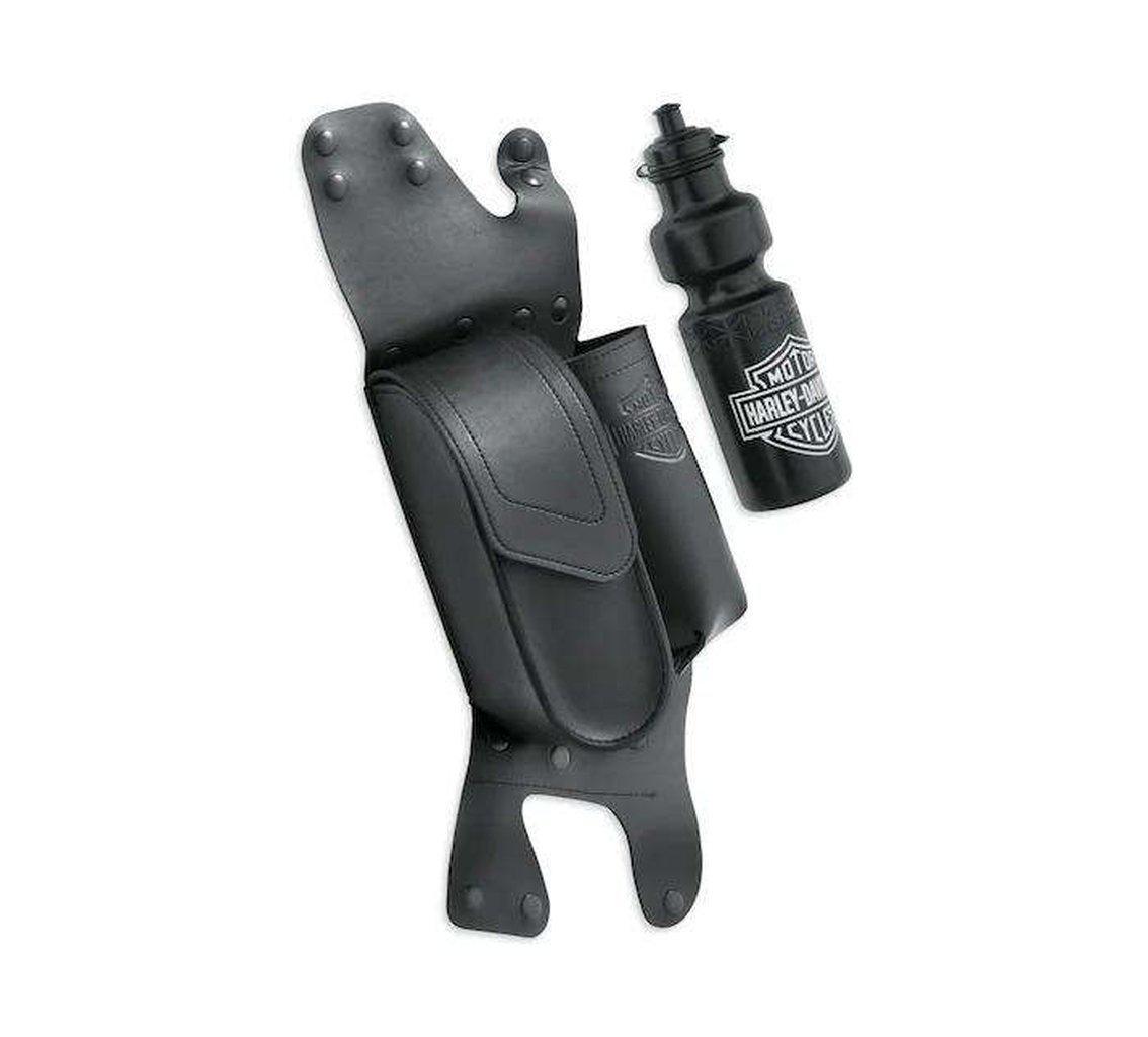Saddlebag Guard Bag With Water Bottle Holder, Left Side-93300061-Rolling Thunder Harley-Davidson