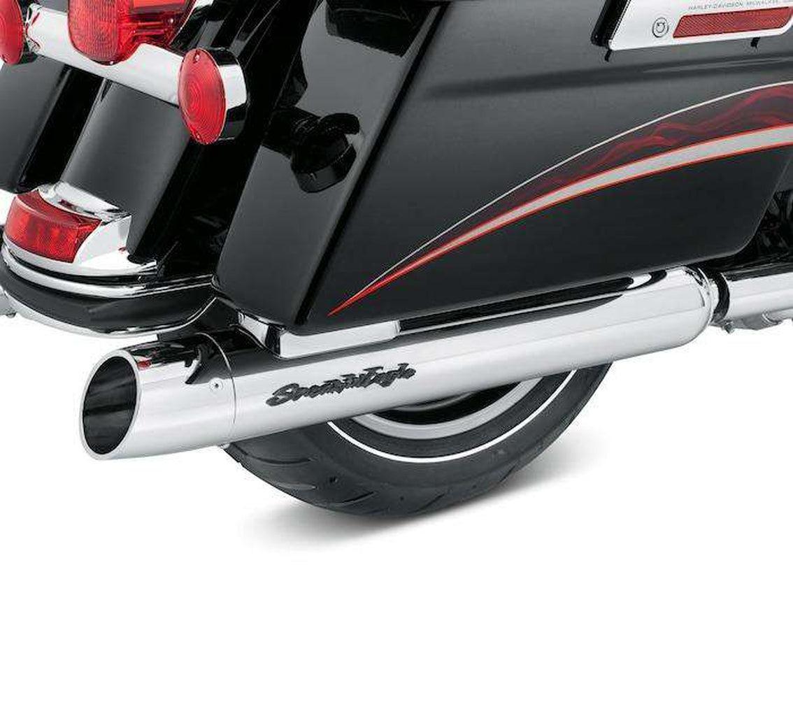 Screamin’ Eagle Street Cannon Performance Slip-On Mufflers-64900186B-Rolling Thunder Harley-Davidson