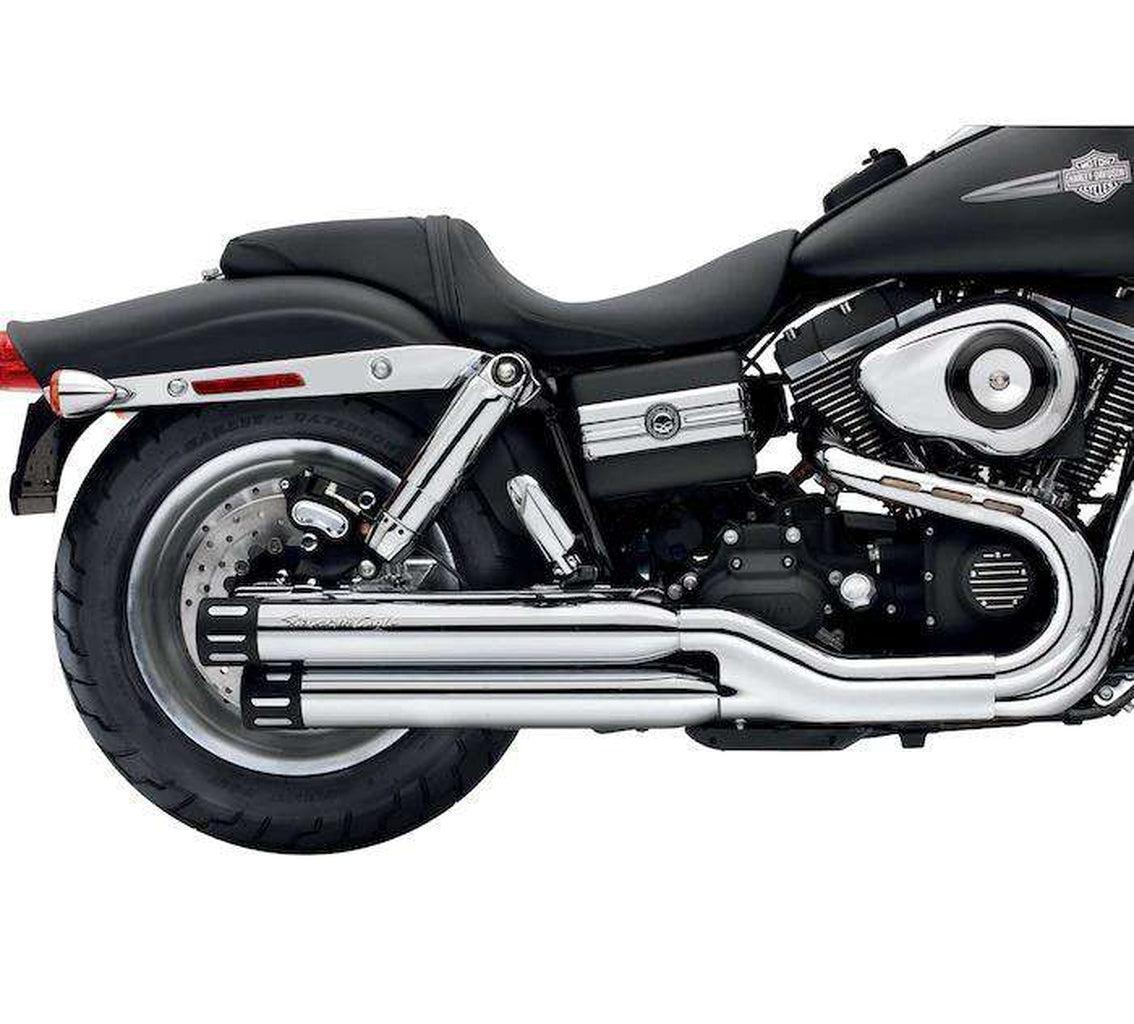 Screamin' Eagle Street Performance Slip-On Staggered Dual Mufflers-80674-08A-Rolling Thunder Harley-Davidson