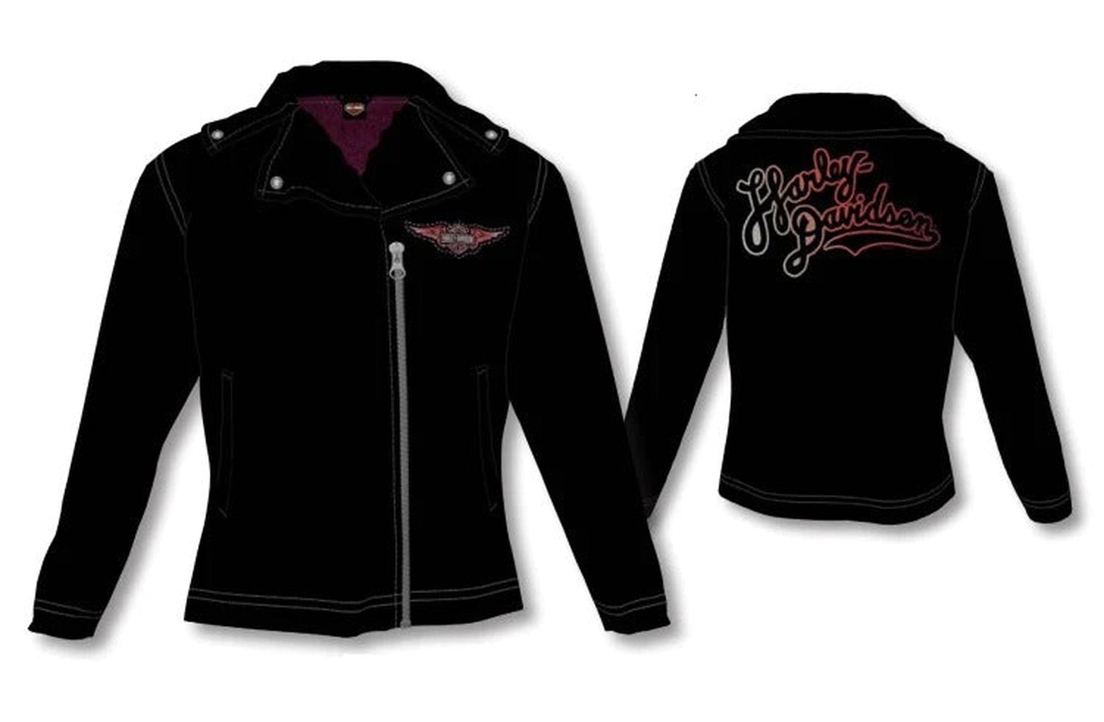 Harley-Davidson Girls Fleece Biker Jacket-Rolling Thunder Harley-Davidson