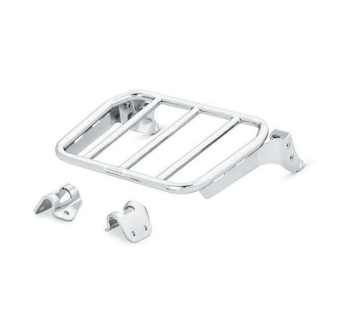 Sport Luggage Rack For Holdfast Sissy Bar Upright - Chrome-50300124A-Rolling Thunder Harley-Davidson