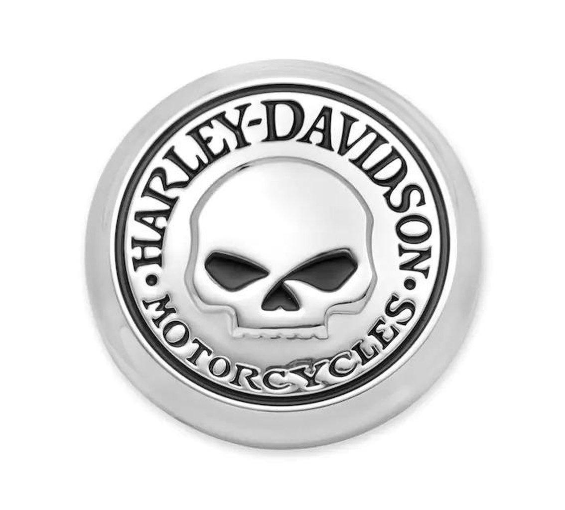 Willie G Skull Fender Skirt Medallions-14100749-Rolling Thunder Harley-Davidson