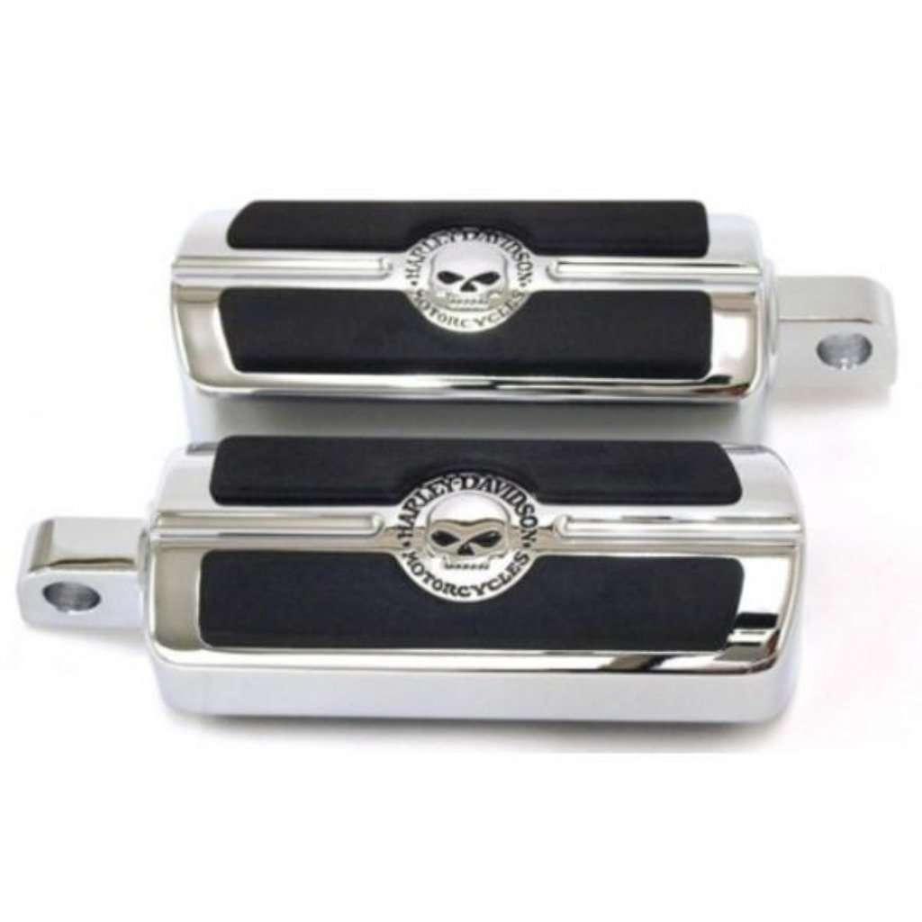 Willie G Skull Footpegs - Male Mount-50370-04-Rolling Thunder Harley-Davidson