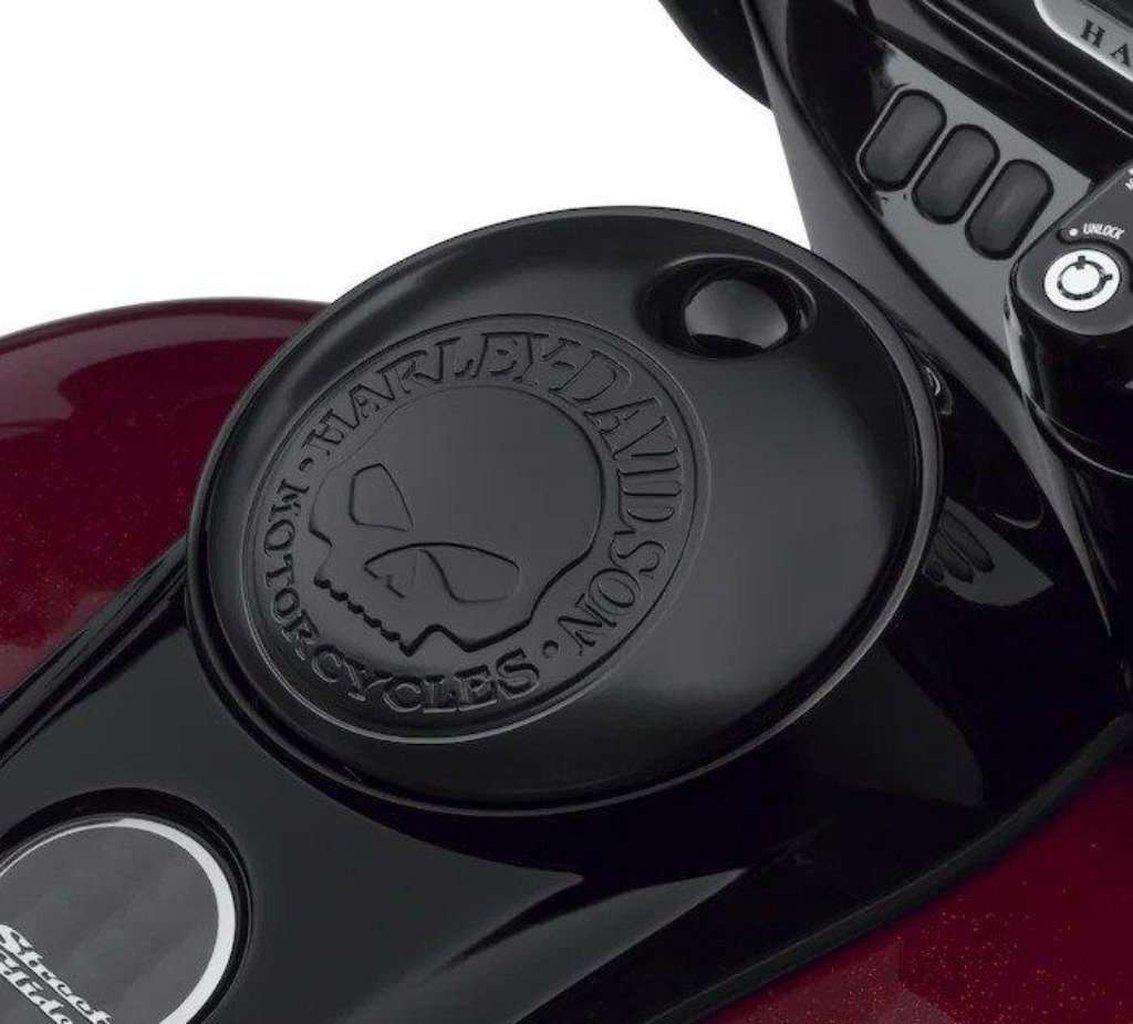 Willie G Skull Fuel Tank Console Door - '08 & Later Tourer-61300794-Rolling Thunder Harley-Davidson