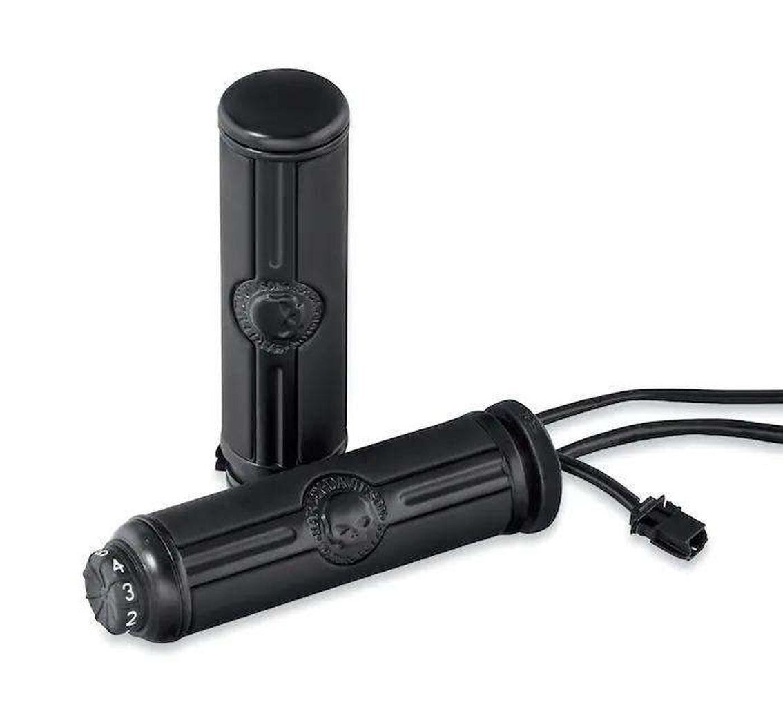 Willie G Skull Heated Hand Grips-56100363-Rolling Thunder Harley-Davidson